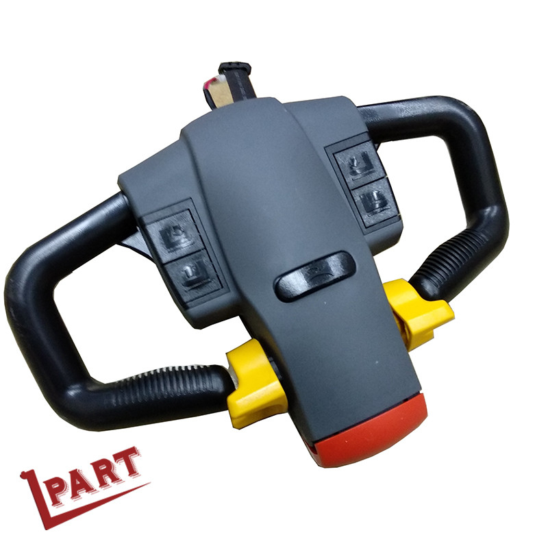Elektrische Mini Pallet Truck Forklift Handle-Uitloperhoofden met Zeer belangrijke Schakelaar en Urenteller